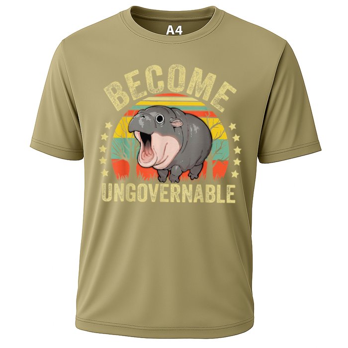 Moodeng Become Ungovernable Funny Baby Hippo Moo Deng Joke Performance Shirt