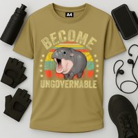 Moodeng Become Ungovernable Funny Baby Hippo Moo Deng Joke Performance Shirt
