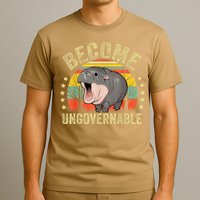 Moodeng Become Ungovernable Funny Baby Hippo Moo Deng Joke T-Shirt