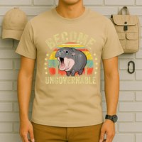 Moodeng Become Ungovernable Funny Baby Hippo Moo Deng Joke T-Shirt