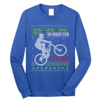 Mountain Bike Ugly Christmas Mountain Biking Gift Long Sleeve Shirt