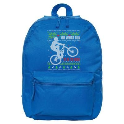 Mountain Bike Ugly Christmas Mountain Biking Gift 16 in Basic Backpack