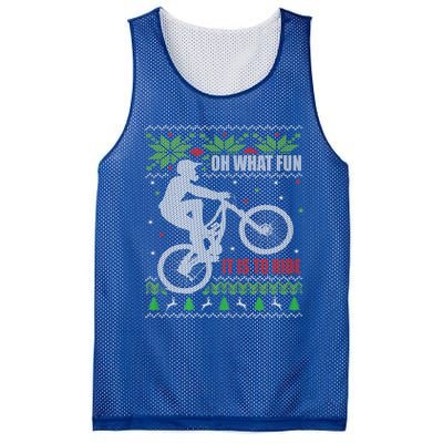 Mountain Bike Ugly Christmas Mountain Biking Gift Mesh Reversible Basketball Jersey Tank