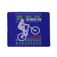 Mountain Bike Ugly Christmas Mountain Biking Gift Mousepad