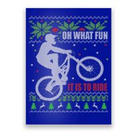 Mountain Bike Ugly Christmas Mountain Biking Gift Poster