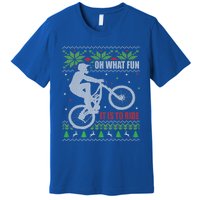 Mountain Bike Ugly Christmas Mountain Biking Gift Premium T-Shirt