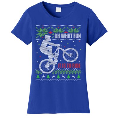 Mountain Bike Ugly Christmas Mountain Biking Gift Women's T-Shirt