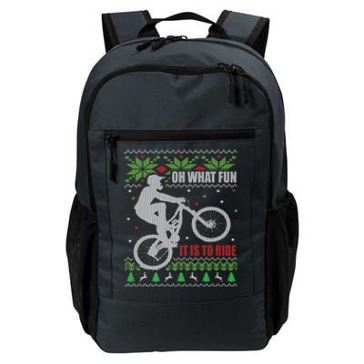 Mountain Bike Ugly Christmas Mountain Biking Gift Daily Commute Backpack