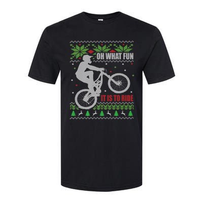 Mountain Bike Ugly Christmas Mountain Biking Gift Softstyle CVC T-Shirt