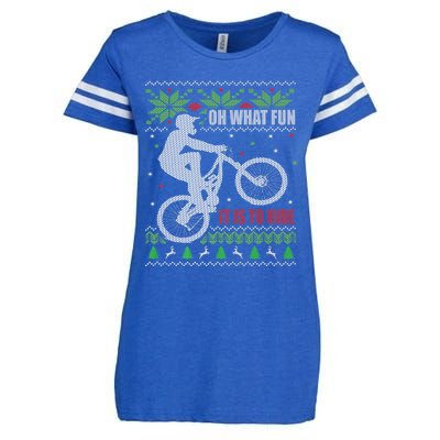 Mountain Bike Ugly Christmas Mountain Biking Gift Enza Ladies Jersey Football T-Shirt