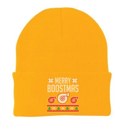 Merry Boostmas Ugly Xmas Funny Turbo Boost Christmas Hoodie Knit Cap Winter Beanie