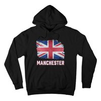 Manchester British United Kingdom Flag Vintage Uk Souvenir Hoodie