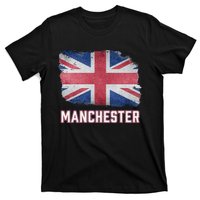 Manchester British United Kingdom Flag Vintage Uk Souvenir T-Shirt