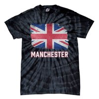 Manchester British United Kingdom Flag Vintage Uk Souvenir Tie-Dye T-Shirt