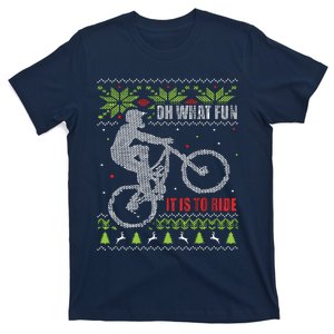 Mountain Bike Ugly Christmas Mountain Biking T-Shirt