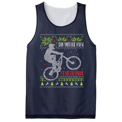 Mountain Bike Ugly Christmas Mountain Biking Mesh Reversible Basketball Jersey Tank