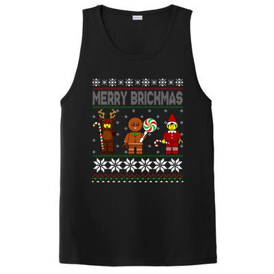 Merry Brickmas Ugly Christmas Block Brick Building  PosiCharge Competitor Tank