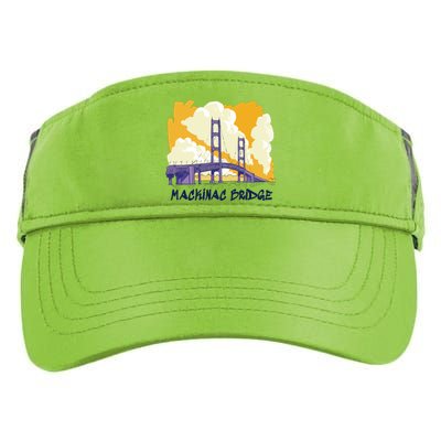 Mackinac Bridge US Travel Adult Drive Performance Visor