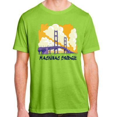 Mackinac Bridge US Travel Adult ChromaSoft Performance T-Shirt