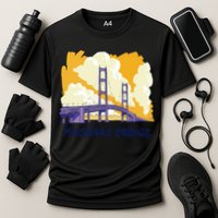 Mackinac Bridge US Travel Cooling Performance Crew T-Shirt