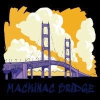 Mackinac Bridge US Travel Cooling Performance Crew T-Shirt