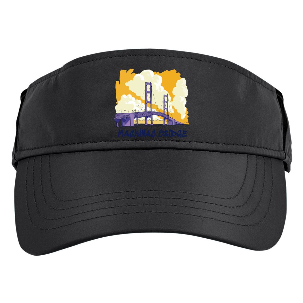 Mackinac Bridge US Travel Adult Drive Performance Visor