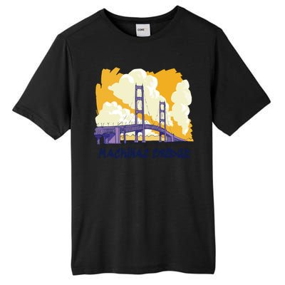 Mackinac Bridge US Travel Tall Fusion ChromaSoft Performance T-Shirt