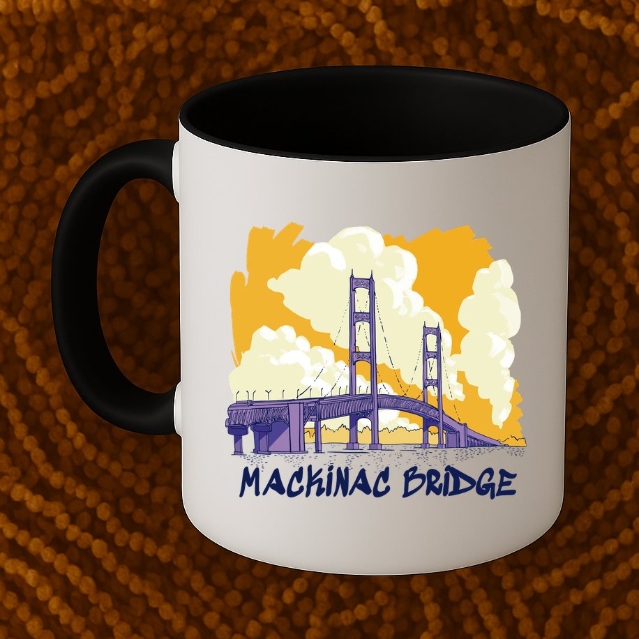 Mackinac Bridge US Travel Mug