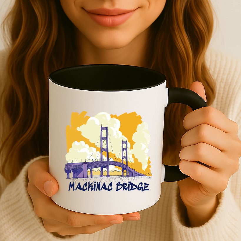 Mackinac Bridge US Travel Mug