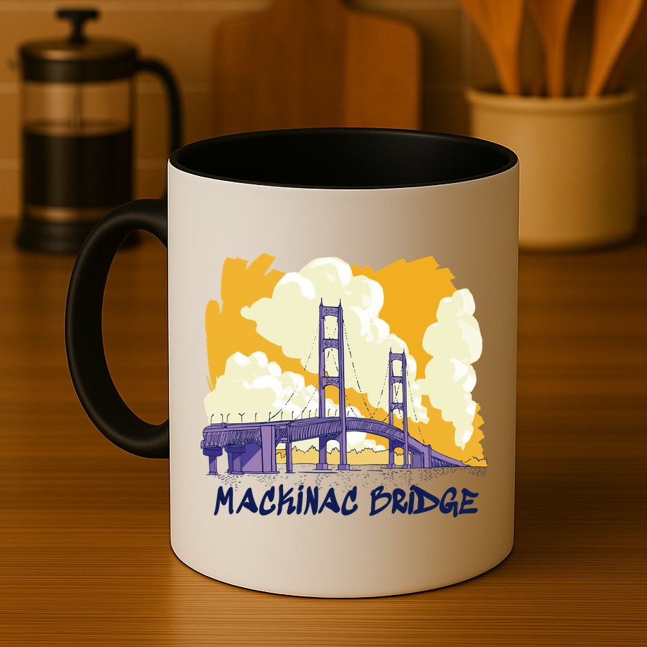 Mackinac Bridge US Travel Mug