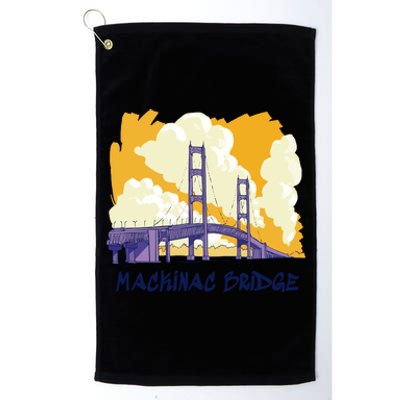 Mackinac Bridge US Travel Platinum Collection Golf Towel