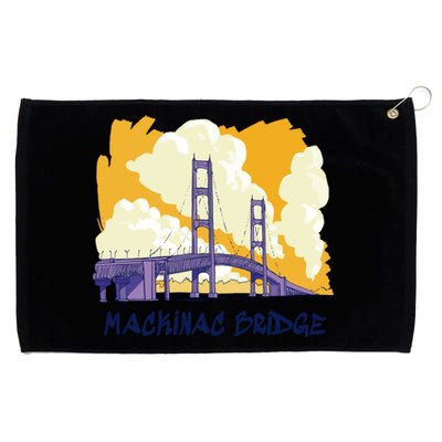 Mackinac Bridge US Travel Grommeted Golf Towel