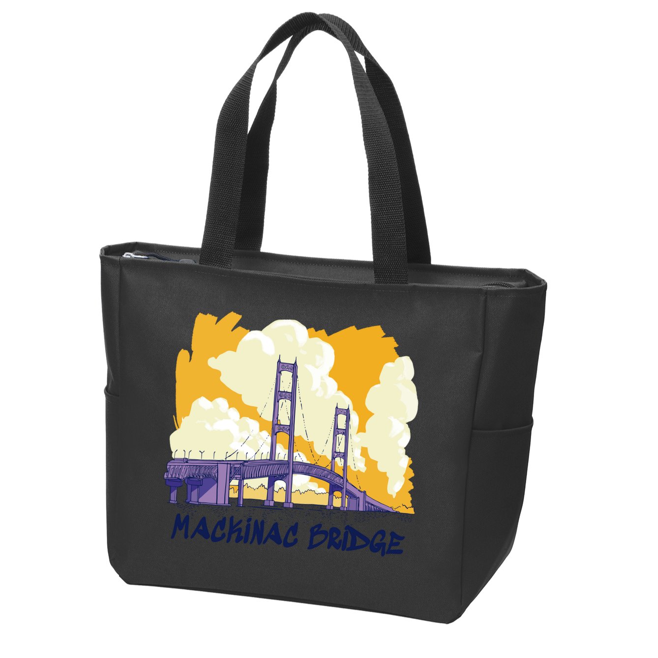 Mackinac Bridge US Travel Zip Tote Bag