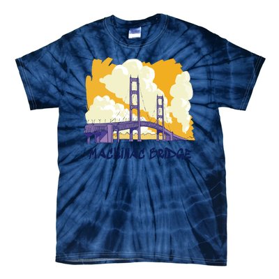 Mackinac Bridge US Travel Tie-Dye T-Shirt