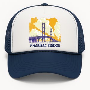 Mackinac Bridge US Travel Trucker Hat