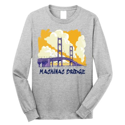 Mackinac Bridge US Travel Long Sleeve Shirt