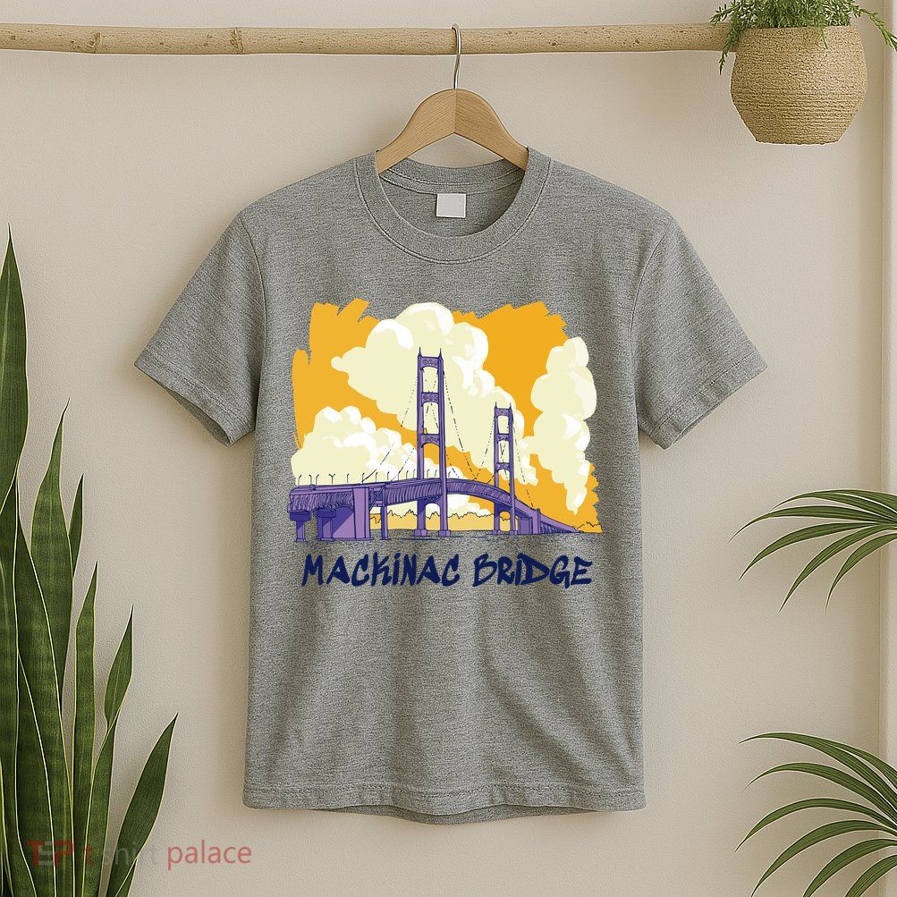 Mackinac Bridge US Travel T-Shirt