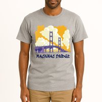 Mackinac Bridge US Travel Tall T-Shirt