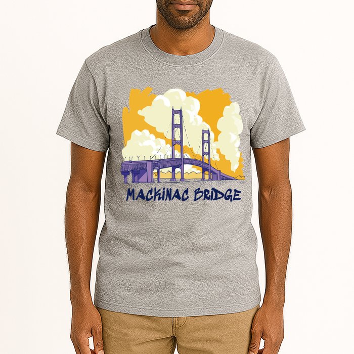 Mackinac Bridge US Travel Tall T-Shirt