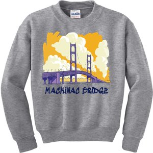 Mackinac Bridge US Travel Kids Sweatshirt