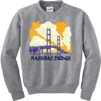 Mackinac Bridge US Travel Kids Sweatshirt