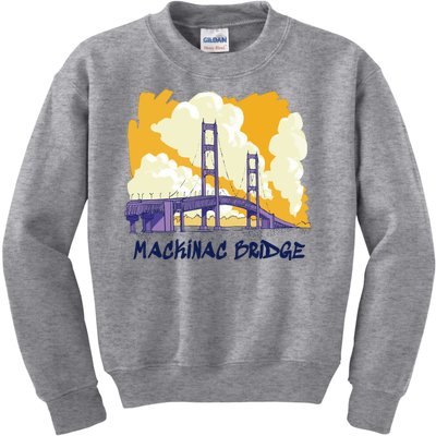 Mackinac Bridge US Travel Kids Sweatshirt