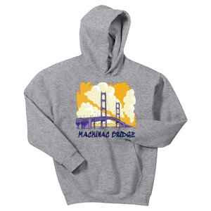 Mackinac Bridge US Travel Kids Hoodie