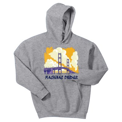 Mackinac Bridge US Travel Kids Hoodie