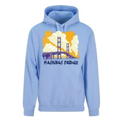 Mackinac Bridge US Travel Unisex Surf Hoodie