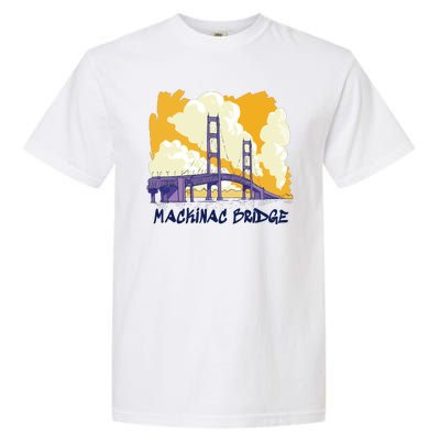 Mackinac Bridge US Travel Garment-Dyed Heavyweight T-Shirt