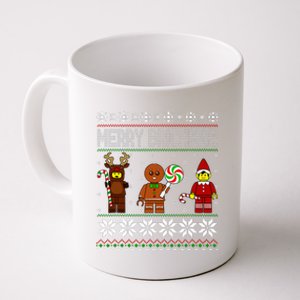 Merry Brickmas Ugly Christmas Block Brick Building  Coffee Mug