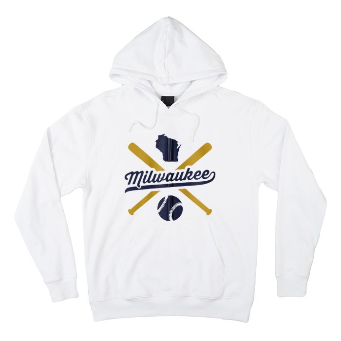 Milwaukee Baseball Vintage Wisconsin Pride Love City Hoodie