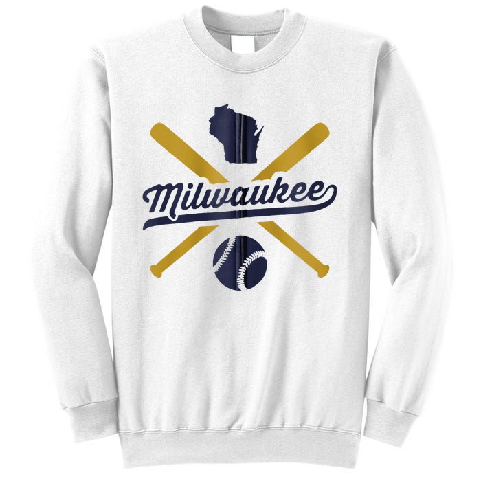 Milwaukee Baseball Vintage Wisconsin Pride Love City Sweatshirt