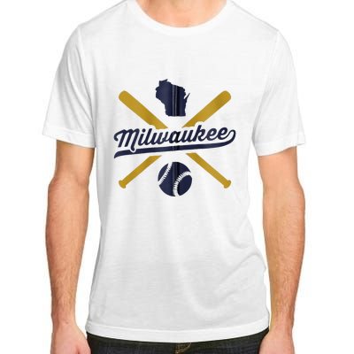 Milwaukee Baseball Vintage Wisconsin Pride Love City Adult ChromaSoft Performance T-Shirt